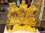 Tượng tam đa, tượng phúc lộc thọ bằng đồng mạ vàng 24k