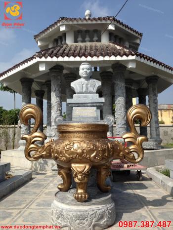 Lư hương bằng đồng cao 1m5