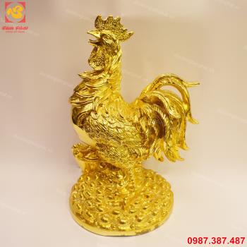 Gà đồng mạ vàng 24k