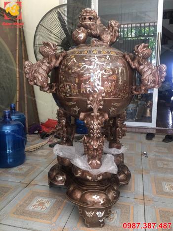 Đồ đồng ngũ sắc, đỉnh đồng ngũ sắc cao 1m3