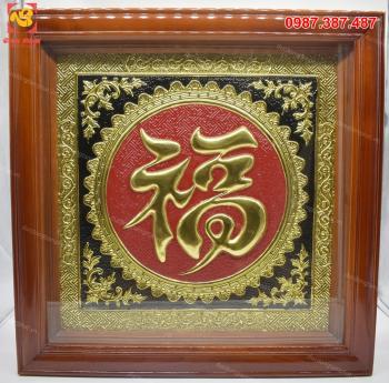 Tranh Chữ Phúc Cực Đẹp Vuông 60cm