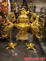 Đỉnh đồng, bộ đỉnh đồng mạ vàng 24k