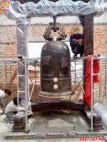 Đúc chuông đồng cao 2m5 tại đình chùa, miếu mạo