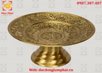 Mâm đồng, mâm đồng đựng ngũ quả đường kính 30cm