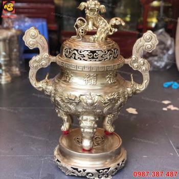 Đỉnh đồng vàng màu mộc