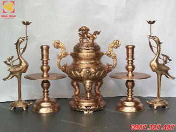 Ngũ sự đồng đỏ màu mộc