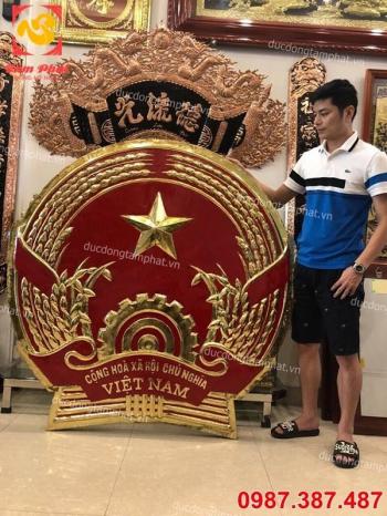 Quốc huy bằng đồng đường kính 1m5