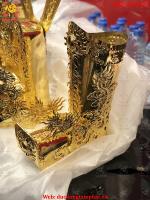 Mũ Quan Và Giày Bằng Đồng Mạ Vàng 24k