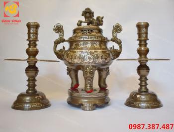 Tam sự đồng đỏ khảm tam khí
