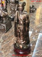 Tượng Khổng Minh Cao 70cm Bằng Đồng Đỏ 