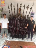 Bộ bát bửu bằng đồng nguyên chất cao 2m2