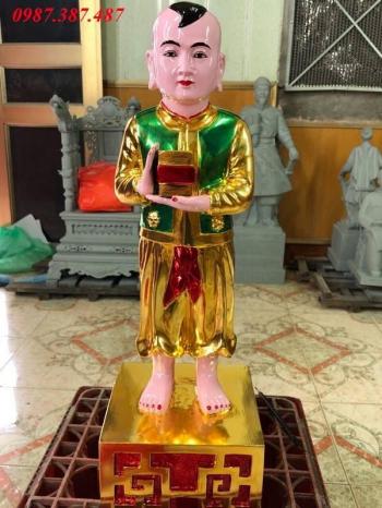 Tượng cậu bé cao 60cm bằng đồng mạ vàng.!!