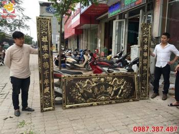 Hoành phi câu đối giá rẻ, đúc thủ công từ đồng nguyên tấm