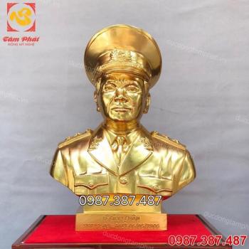 Tượng chân dung, Tượng truyền thần bằng đồng thếp vàng 9999 sắc nét