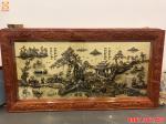 Tranh Phong Thủy: Tranh Đồng Quê Cực Đẹp - Kích Thước 2m3