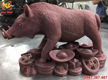 Sản xuất, Đúc linh vật heo phong thuỷ bằng đồng dài 23cm.!!