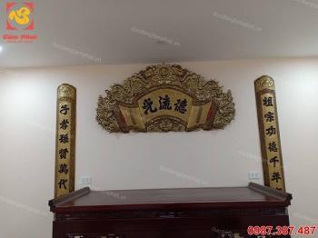 Bộ cuốn thư câu đối 1m76 giả cổ treo tại nhà khách.!!