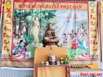 Đúc tượng Phật bằng đồng cao 1m2 bàn giao cho chùa.!!