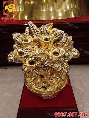 Cây tiền vàng tài lộc cao cấp, thiết kế tinh xảo.!!