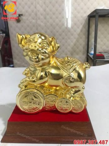 10 mẫu heo phong thuỷ bằng đồng mạ vàng - quà tặng năm 2019 cực ý nghĩa.!! (Phần 1)