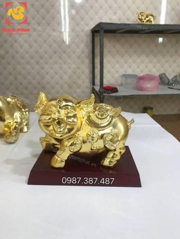 10 mẫu heo phong thuỷ bằng đồng mạ vàng - quà tặng năm 2019 cực ý nghĩa.!! (Phần 2)