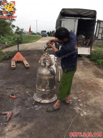 Đúc chuông đồng tại chùa giá xưởng..!