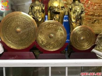 Mặt trống đồng quà tặng treo tường, để bàn làm việc cực tinh xảo, đủ kích thước..!