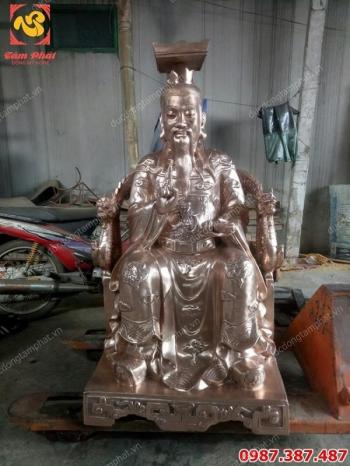 Đúc tượng đồng vua cha Ngọc Hoàng cao 1m2 tuyệt đẹp..!
