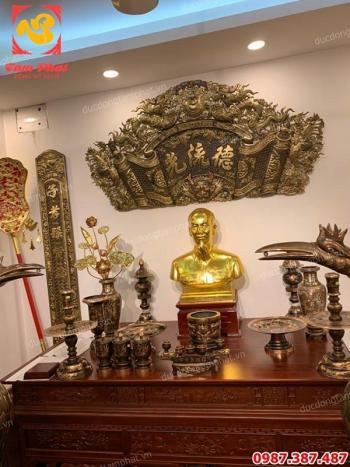 Vinh Dự được Giám đốc công an tỉnh Sóc Trăng đến lựa chọn phòng thờ Bác Hồ bằng đồng cho trụ sở..!