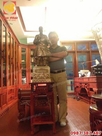 Tượng đồng Trần Hưng Đạo, Trần Quốc Tuấn cao 90cm cho Anh Cảnh Cục cảnh sát kinh tế..!