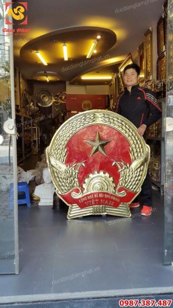 Nhận đúc Quốc huy bằng đồng đường kính 1m5 cho Toà án tối cao thành phố Hồ Chí Minh.!.