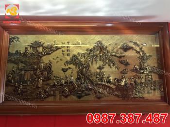 Tranh Đồng Vinh Quy Bái Tổ Gía Rẻ - Kích Thước 2m3