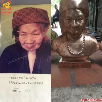 Đúc tượng chân dung, tượng truyền thần cao 42cm giống như ảnh 99%.!!
