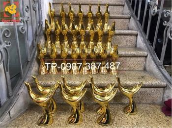 50 chim hạc bằng đồng mạ vàng 24k cho sự kiện quà tặng Linh Thiêng Dòng Máu Lạc Hồng..!