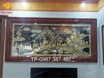 Tranh đồng Vinh Quy Bái Tổ giá rẻ, lắp đặt tranh đồng 2m55 x 1m255 cho Anh Tuyên - Hải Dương