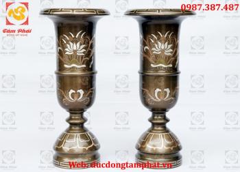 Ống hương, đúc ống hương đồng đỏ khảm tam khí