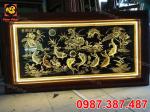 Tranh Cửu Ngư Quần Hội Thiết Kế Sắc Nét  2m3