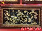 Tranh Cửu Ngư Quần Hội Thiết Kế Sắc Nét  2m3