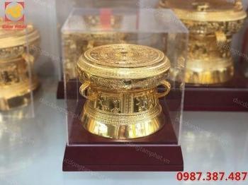 Trống đồng quà tặng đối tác, doanh nhân mạ vàng..!