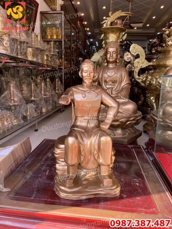 Tượng đồng Ngô Quyền cao 60cm đồng đỏ nguyên chất.!
