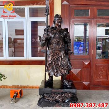 Tượng Quan Vân Trường bằng đồng cao 2m4 nặng 800kg bàn giao cho khách.! 