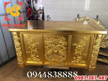 Dát vàng 9999 trên Ghế Gỗ - Bàn Gỗ.! Nhận dát vàng trên đồ gỗ.!