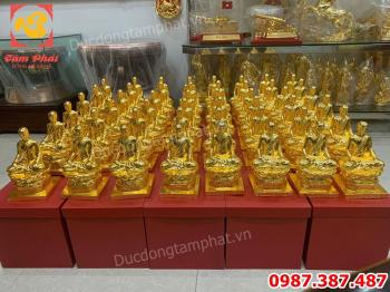 Đúc 100 pho Tượng Phật Hoàng Trần Nhân Tông cho chùa Yên Tử Quảng Ninh cao 25cm.! 