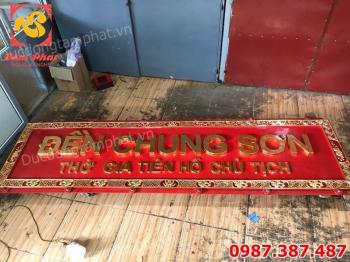 Đúc Biển Tên bằng đồng Đền Chung Sơn thờ Gia Tiên Hồ Chí Minh.!