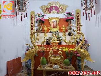 Hạc đồng- đúc hạc đồng cao 2m1 mạ vàng giao chị Hiền Sài Gòn.!