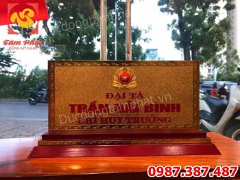 Làm Biển Chức Danh bằng đồng theo yêu cầu.! 