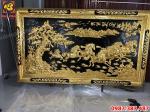 Tranh Đồng Bát Mã Thành công, Tranh Ngựa 2m75 x 1m57 Mạ vàng hoàn thiện khách hàng Nghệ An