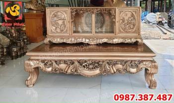 Xưởng Đúc đồng theo yêu cầu - Đúc đồng Sập gụ tủ chè bằng đồng.!