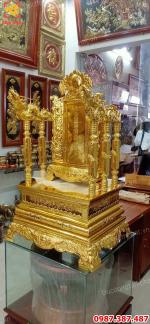 Ngai Thờ bằng đồng cao 89cm, đúc ngai thờ- bài vị mạ vàng theo yêu cầu