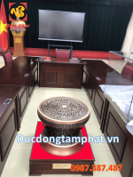 Trống đồng đường kính 60cm bàn giao cho Học viện Quốc phòng